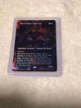 Magic: The Gathering Black Widow, Super Spy - Black Foil Card